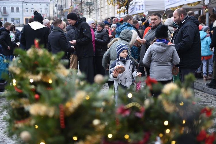 Wigilia na grybowskim rynku