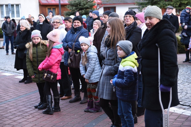 Wigilia na bobowskim rynku