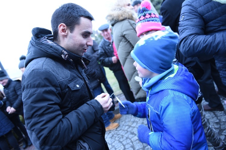 Wigilia na bobowskim rynku