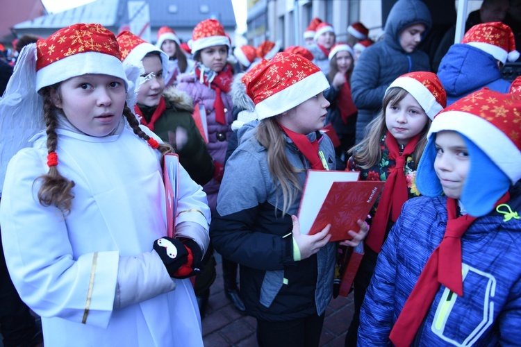 Wigilia na bobowskim rynku