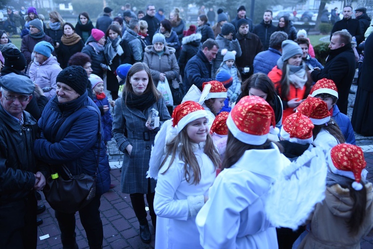 Wigilia na bobowskim rynku