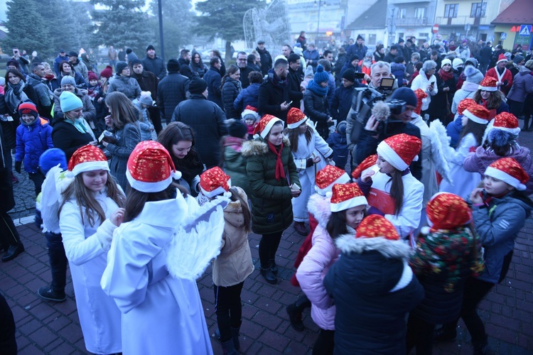 Wigilia na bobowskim rynku