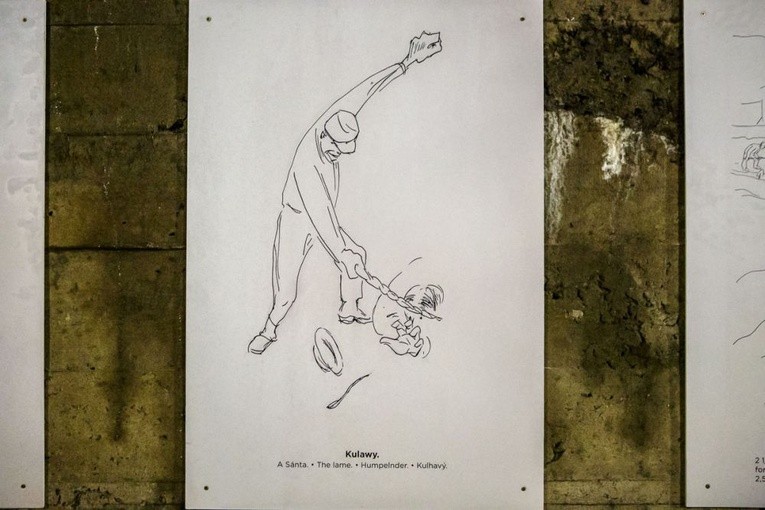 Wstrząsające rysunki w sztolniach