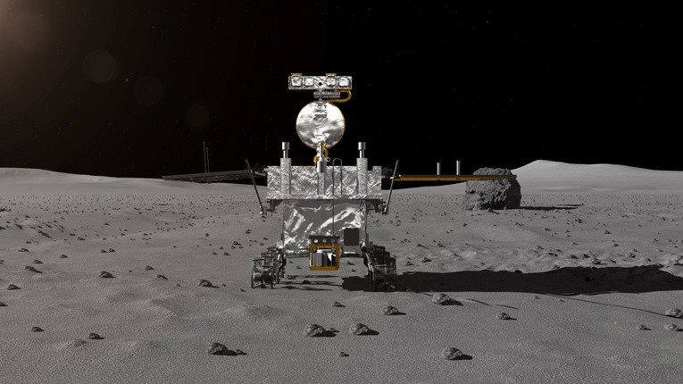 Chiński pojazd kosmiczny wylądował na niewidocznej z Ziemi półkuli Księżyca