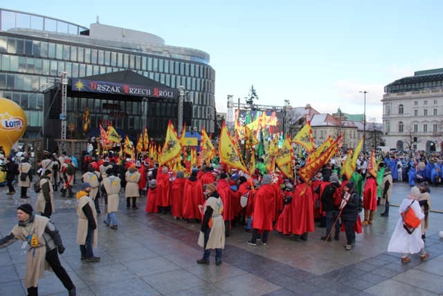 Orszak Trzech Króli na ulicach Warszawy cz. 1