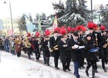 Górnicy dołączyli do orszaku w Łęcznej