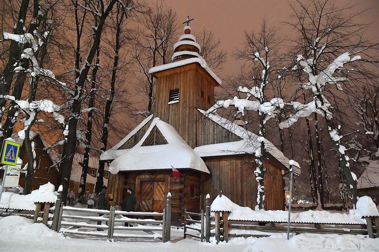 Prawosławne nabożeństwo w kościółku na Pęksowym Brzyzku