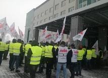 Protest przed JSW w obronie prezesa