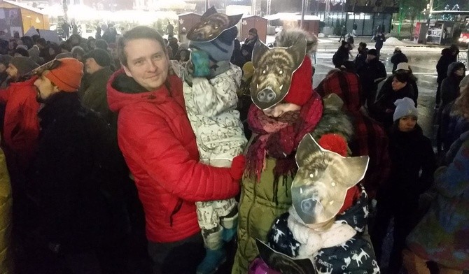 Protest w obronie dzików [ZDJĘCIA]