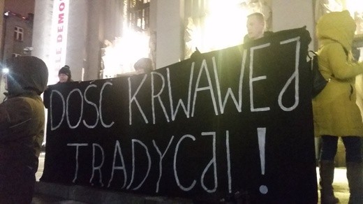 Protest w obronie dzików w Katowicach