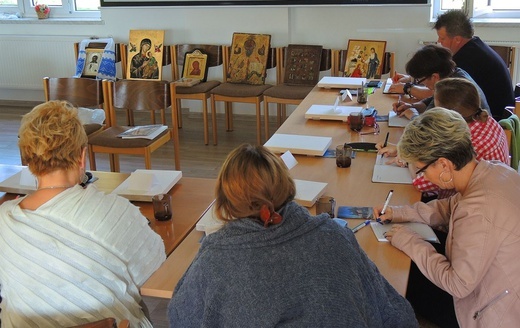 Pierwszy kurs pisania ikon w Jawiszowicach