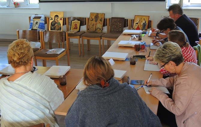 Pierwszy kurs pisania ikon w Jawiszowicach