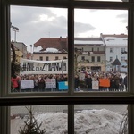 Protest licealistów w Pszczynie