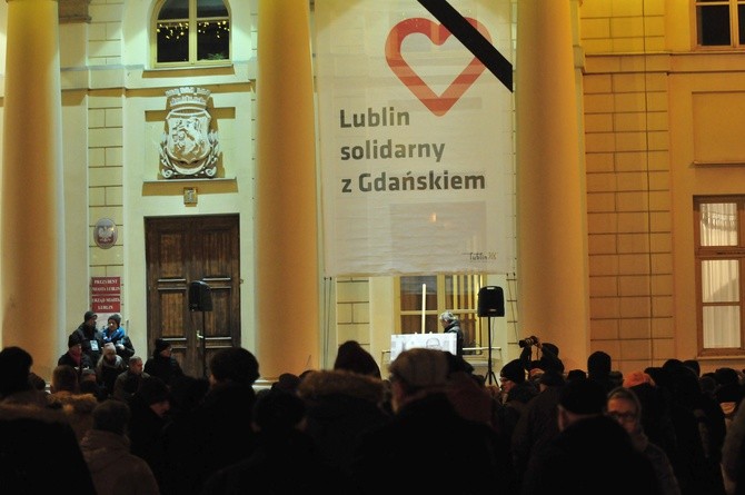 Lublin solidarny z Gdańskiem po zabójstwie prezydenta Adamowicza