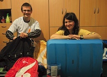 Bożena i Krzysztof Micorowie tuż przed wyjazdem.