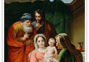 Joseph Paelinck "Święta Rodzina", olej na płótnie, ok. 1820 r. Getty Museum, Londyn