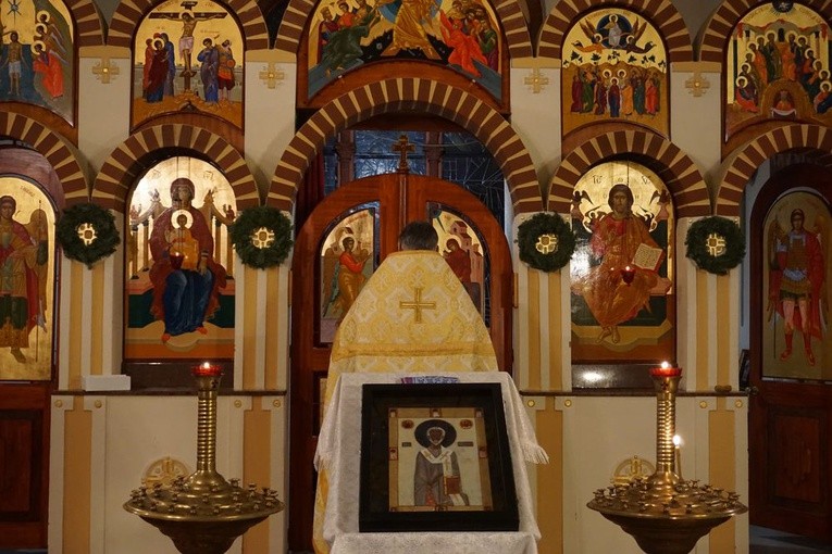 Proboszcz parafii prawosławnej dziękował przybyłym za wspólną modlitwę