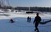 "Dej pozór co niy ujedziesz" - pokaz ratownictwa na lodzie 