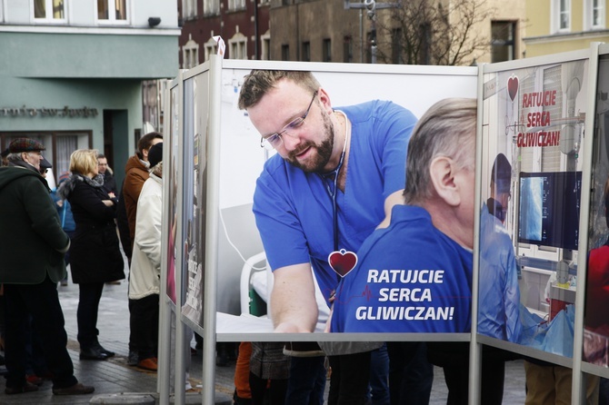 Protest w obronie gliwickiej kardiologii