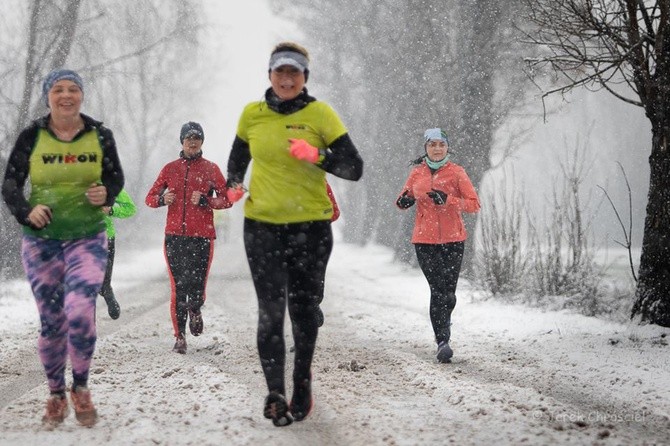 Trening przed "Biegiem do Pustego Grobu" w Nowej Soli