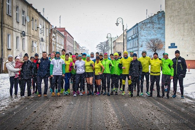 Trening przed "Biegiem do Pustego Grobu" w Nowej Soli