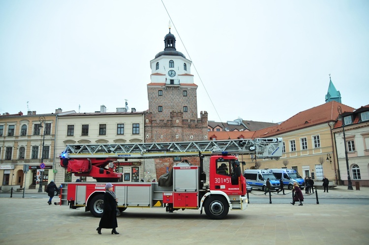 Alarm bombowy w centrum Lublina