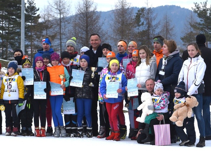 Prezydent Andrzej Duda ze sportowcami