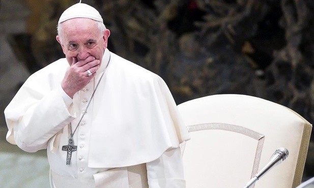 Papież Franciszek podczas audiencji generalnej
