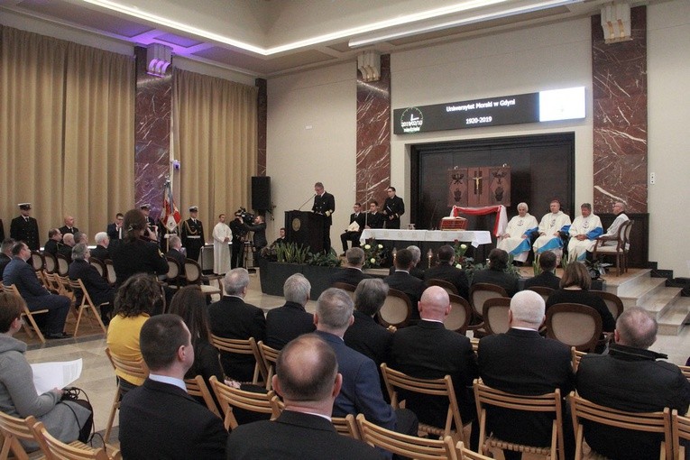 Msza św. na Uniwersytecie Morskim