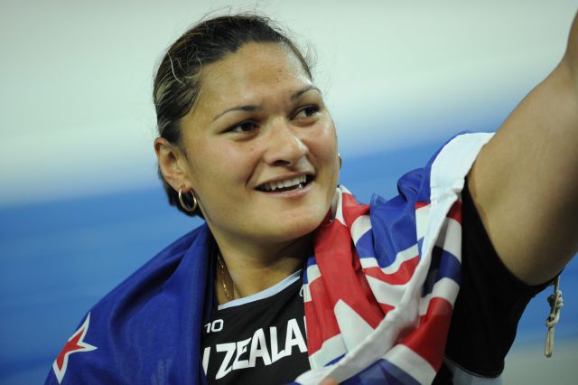 Valerie Adams podczas zawodów w Berlinie w 2009 r.