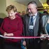 ▲	Otwarcie nowego bloku operacyjnego.  Od lewej: S. Kruczek, E. Draus, W. Stasiak i L. Podhalicz.