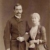Wojciech Kossak z żoną Marią z Kisielnickich. Zdjęcie Walerego Rzewuskiego, Kraków 1885 r.