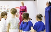 Agata Kornhauser-Duda u przedszkolaków w Wilamowicach