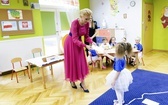 Agata Kornhauser-Duda u przedszkolaków w Wilamowicach