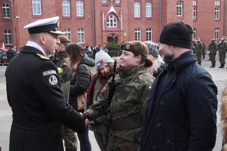 Przysięga żołnierzy 7 Pomorskiej Brygady OT