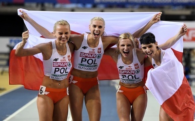 Polska sztafeta pań 4x400 m zdobyła w Glasgow złoty medal halowych mistrzostw Europy