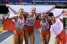 Polska sztafeta pań 4x400 m zdobyła w Glasgow złoty medal halowych mistrzostw Europy