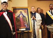 ▲	Ikona Wspomożycielki Prześladowanych Chrześcijan przybyła z Milicza.