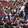 Juan Guaido podczas wiecu w Caracas, 9 marca