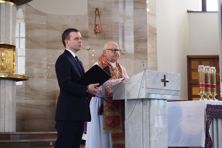 Abp Jean-Clément Jeanbart w parafii św. Brata Alberta