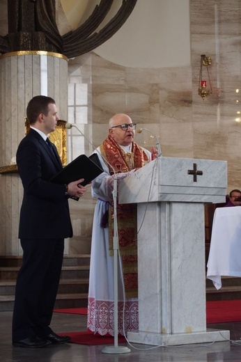 Abp Jean-Clément Jeanbart w parafii św. Brata Alberta