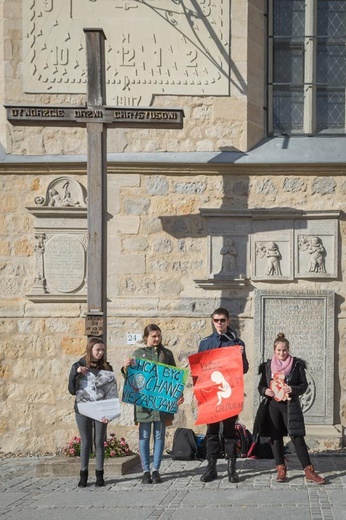 Akcja pro life w mieście ceramiki