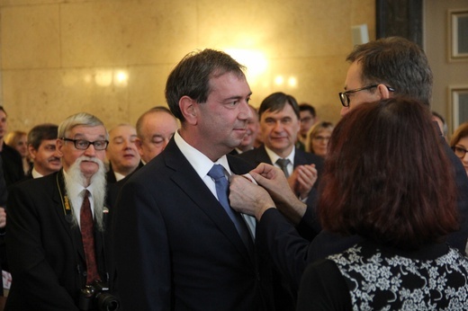 Katowice: wręczenie Krzyży Wolności i Solidarności