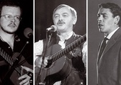 Jacek Kaczmarski (1957–2004), Karel Kryl (1944–1994), Jacques Brel (1929–1978).