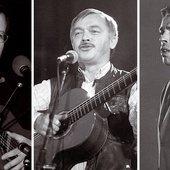 Jacek Kaczmarski (1957–2004), Karel Kryl (1944–1994), Jacques Brel (1929–1978).