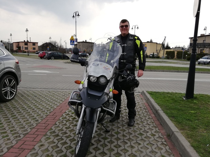 Grzegorz Fisher, prezydent Katolickiego Klubu Motocyklowego 'Souls' Hunters w Żorach