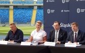 Trening Anity Włodarczyk z dziećmi na Stadionie Śląskim