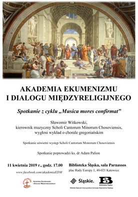 Wykład Sławomira Witkowskiego o chorale gregoriańskim, Katowice, 11 kwietnia