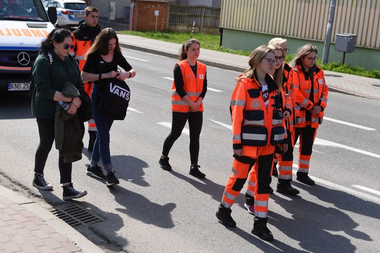 Tarnów. Niedziela Palmowa młodych. Procesja różańcowa