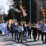 Tarnów. Niedziela Palmowa młodych. Procesja różańcowa